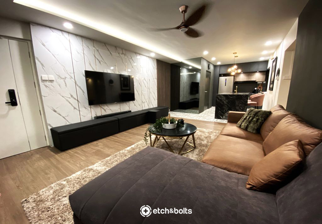 leather sofa